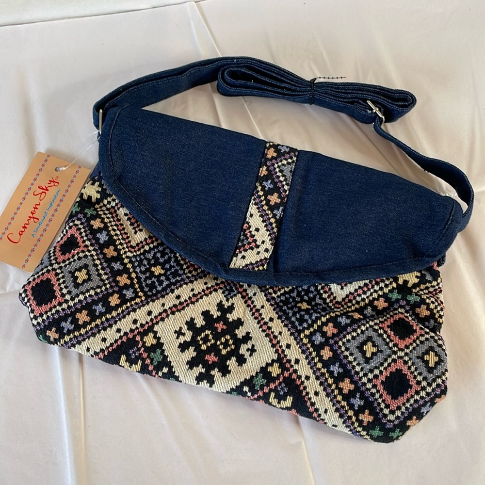 Canyon sky crossbody bag southwest/western Jean strap adjustable